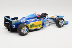 Benetton Renault B195 #2 J. Herbert Winner British GP 1995 Minichamps 1:18 110950802 Metal - imaginea 2 din 6