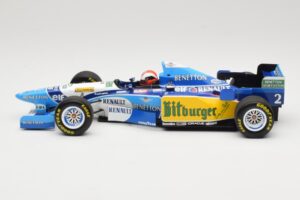 Benetton Renault B195 #2 J. Herbert Winner British GP 1995 Minichamps 1:18 110950802 Metal - imaginea 3 din 6