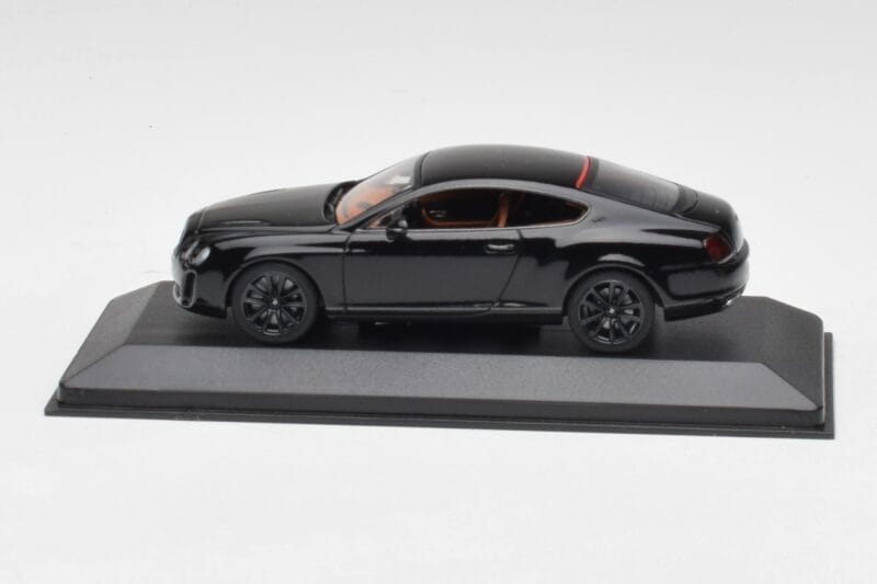 Bentley Continental GT Negru Cu Jante Negre Minichamps 1:43 BENTLEY002 Metal