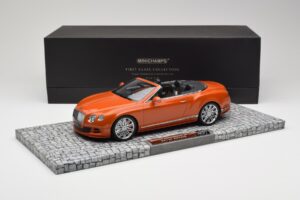 Bentley Continental GT Speed Cabriolet Orange Metallic Minichamps 1:18 107139430 Metal - imaginea 6 din 6