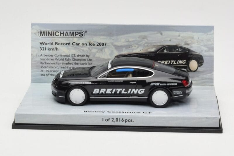 Bentley Continental GT World Record Car on Ice Negru Minichamps 1:43 436139026-O Metal