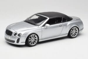 Bentley Continental Supersports Cabriolet Generatia 1 Argintiu Bburago 1:18 18-11037S Metal