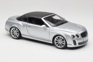 Bentley Continental Supersports Cabriolet Generatia 1 Argintiu Bburago 1:18 18-11037S Metal - imaginea 6 din 8