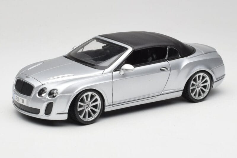Bentley Continental Supersports Cabriolet Generatia 1 Argintiu Bburago 1:18 18-11037S Metal