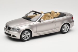 BMW 1 Series E88 Cabriolet Mineral Silver Metallic Kyosho 1:18 80430427020 Metal