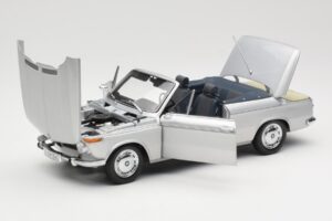 BMW 1600 Cabriolet Argintiu Minichamps 1:18 80430145819 Metal - imaginea 2 din 8