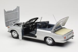 BMW 1600 Cabriolet Argintiu Minichamps 1:18 80430145819 Metal - imaginea 5 din 8