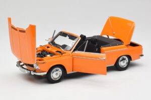 BMW 1600 Cabriolet Portocaliu Minichamps 1:18 100021030-O Metal - imaginea 2 din 8