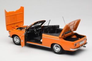 BMW 1600 Cabriolet Portocaliu Minichamps 1:18 100021030-O Metal - imaginea 5 din 8