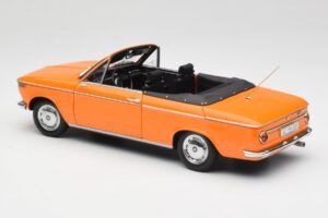 BMW 1600 Cabriolet Portocaliu Minichamps 1:18 100021030-O Metal - imaginea 7 din 8