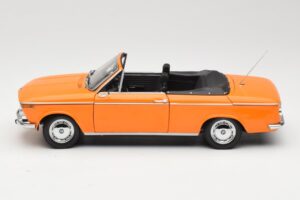 BMW 1600 E10 Cabriolet Portocaliu Minichamps 1:18 100021030 Metal - imaginea 4 din 8