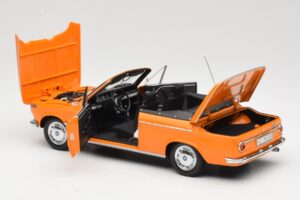 BMW 1600 E10 Cabriolet Portocaliu Minichamps 1:18 100021030 Metal - imaginea 5 din 8