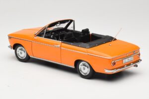 BMW 1600 E10 Cabriolet Portocaliu Minichamps 1:18 100021030 Metal - imaginea 7 din 8