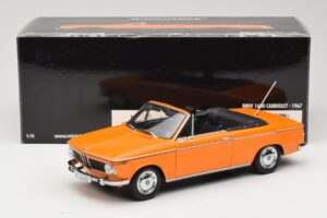 BMW 1600 E10 Cabriolet Portocaliu Minichamps 1:18 100021030 Metal - imaginea 8 din 8