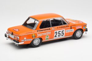 BMW 2002 Jagermeister #255 W. Stiller Rally Monte Carlo 1973 IXO 1:18 18RMC165 Metal - imaginea 2 din 6