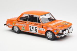 BMW 2002 Jagermeister #255 W. Stiller Rally Monte Carlo 1973 IXO 1:18 18RMC165 Metal - imaginea 4 din 6