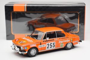 BMW 2002 Jagermeister #255 W. Stiller Rally Monte Carlo 1973 IXO 1:18 18RMC165 Metal - imaginea 6 din 6