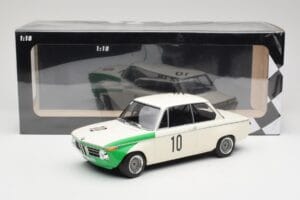 BMW 2002 Tii E10 #10 H. Hahne / D. Quester Winners Nurburgring 1968 Minichamps 1:18 155682710 Metal - imaginea 6 din 6