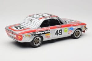 BMW 2800 CS E9 #49 Team Schnitzer G. Herzog / H. Heyer 24 Hours of Spa 1972 Minichamps 1:18 155722749 Metal - imaginea 2 din 6