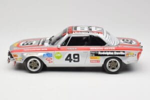BMW 2800 CS E9 #49 Team Schnitzer G. Herzog / H. Heyer 24 Hours of Spa 1972 Minichamps 1:18 155722749 Metal - imaginea 3 din 6