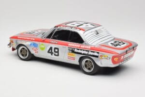 BMW 2800 CS E9 #49 Team Schnitzer G. Herzog / H. Heyer 24 Hours of Spa 1972 Minichamps 1:18 155722749 Metal - imaginea 5 din 6