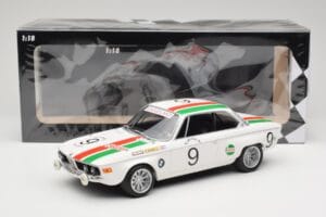 BMW 2800 CS E9 #9 Castrol BMW T. Moorkens / E. Haxhe 24 Hours of Spa 1971 Minichamps 1:18 155712709 Metal - imaginea 6 din 6