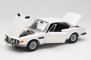BMW 3.0 CSi E9 Alb Minichamps 1:18 180029026 Metal - imaginea 2 din 8