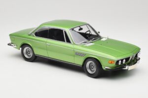 BMW 3.0 CSi E9 Green Metallic Minichamps 1:18 155028034 Metal - imaginea 4 din 6