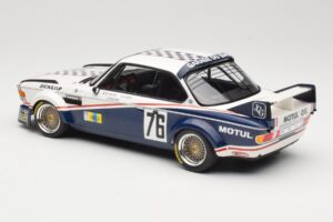 BMW 3.0 CSL E9 Garage Du Bac #76 P. Depnic / H. Coulon 24 Hours of Le Mans 1977 Minichamps 1:18 155772576 Metal - imaginea 5 din 6