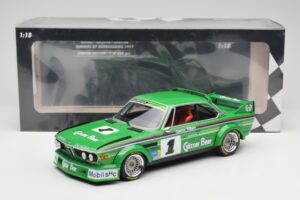 BMW 3.0 CSL E9 #1 Alpina G. Nilsson / D. Quester Winners Nürburgring 1977 Minichamps 1:18 155772501 Metal - imaginea 6 din 6
