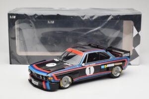 BMW 3.0 CSL E9 #1 BMW Motorsport H-J. Stuck Winner Norisring Trophy 1974 Minichamps 1:18 155742691 Metal - imaginea 6 din 6