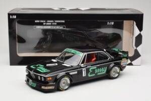 BMW 3.0 CSL E9 #1 F. Grano / P. Xhenceval GP Brno 1978 Minichamps 1:18 155782501 Metal - imaginea 6 din 6