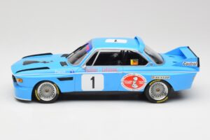 BMW 3.0 CSL E9 #1 Precision Liegeoise J. Peltier / C. Lafosse Winners 4 Hours Monza 1974 Minichamps 1:18 155742681 Metal - imaginea 5 din 6