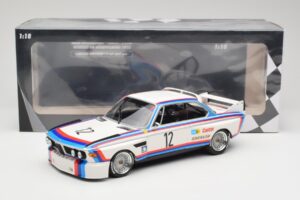 BMW 3.0 CSL E9 #12 BMW Motorsport C. Amon / H-J. Stuck Winners 6 Hours Nurburgring 1973 Minichamps 1:18 155732612 Metal - imaginea 6 din 6