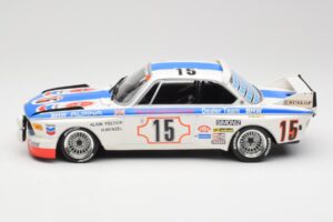 BMW 3.0 CSL E9 #15 BMW Alpina J. Peltier / H. Menzel 24 Hours of Spa 1973 Minichamps 1:18 155732695 Metal - imaginea 3 din 6