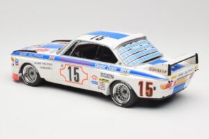 BMW 3.0 CSL E9 #15 BMW Alpina J. Peltier / H. Menzel 24 Hours of Spa 1973 Minichamps 1:18 155732695 Metal - imaginea 5 din 6