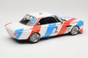 BMW 3.0 CSL E9 #2 Luigi Racing A. de Fierlant / P. Xhenceval Winners 24 Hours of Spa 1975 Minichamps 1:18 155752602 Metal - imaginea 2 din 6
