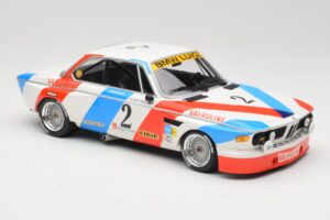 BMW 3.0 CSL E9 #2 Luigi Racing A. de Fierlant / P. Xhenceval Winners 24 Hours of Spa 1975 Minichamps 1:18 155752602 Metal - imaginea 4 din 6