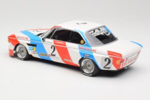 BMW 3.0 CSL E9 #2 Luigi Racing A. de Fierlant / P. Xhenceval Winners 24 Hours of Spa 1975 Minichamps 1:18 155752602 Metal - imaginea 5 din 6