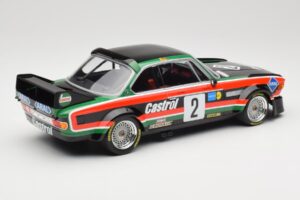 BMW 3.0 CSL E9 #2 Luigi Racing J-M. de Wael / A. de Fierlant Winners GP Nurburgring 1976 Minichamps 1:18 155762502 Metal - imaginea 2 din 6