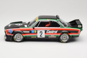 BMW 3.0 CSL E9 #2 Luigi Racing J-M. de Wael / A. de Fierlant Winners GP Nurburgring 1976 Minichamps 1:18 155762502 Metal - imaginea 3 din 6
