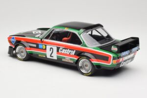 BMW 3.0 CSL E9 #2 Luigi Racing J-M. de Wael / A. de Fierlant Winners GP Nurburgring 1976 Minichamps 1:18 155762502 Metal - imaginea 5 din 6