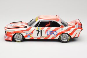 BMW 3.0 CSL E9 #71 Luigi Racing P. Xhenceval / J. Dieudonné 24 Hours of Le Mans 1977 Minichamps 1:18 155772571 Metal - imaginea 3 din 6