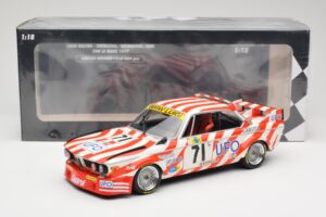 BMW 3.0 CSL E9 #71 Luigi Racing P. Xhenceval / J. Dieudonné 24 Hours of Le Mans 1977 Minichamps 1:18 155772571 Metal - imaginea 6 din 6