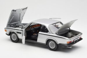 BMW 3.0 CSL E9 Argintiu Minichamps 1:18 180029020 Metal - imaginea 5 din 8