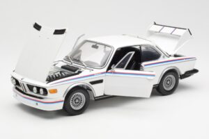 BMW 3.0 CSL E9 Cu Set Spoiler Alb Minichamps 1:18 180029021 Metal - imaginea 2 din 8