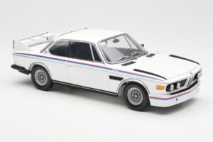 BMW 3.0 CSL E9 Cu Set Spoiler Alb Minichamps 1:18 180029021 Metal - imaginea 6 din 8