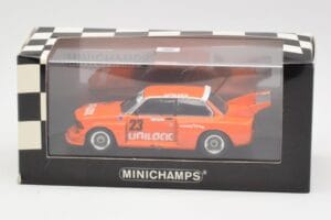 BMW 320i Group 5 #23 E. Cheever / G. Villeneuve 6 Hours of Mosport Class Winners 1977 Damaged Spoiler Minichamps 1:43 4007723 - imaginea 5 din 5