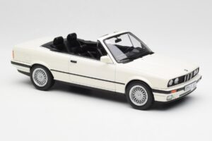 BMW 325i E30 Cabriolet Alpine Alb Norev 1:18 183213 Metal - imaginea 4 din 6