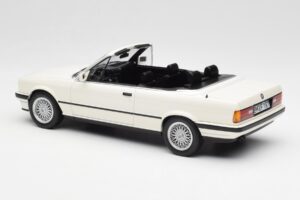 BMW 325i E30 Cabriolet Alpine Alb Norev 1:18 183213 Metal - imaginea 5 din 6